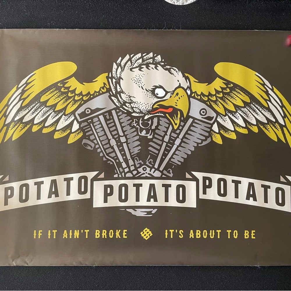 VNM Harley-Davidson Banner Eagle Motorcycle Art Print
